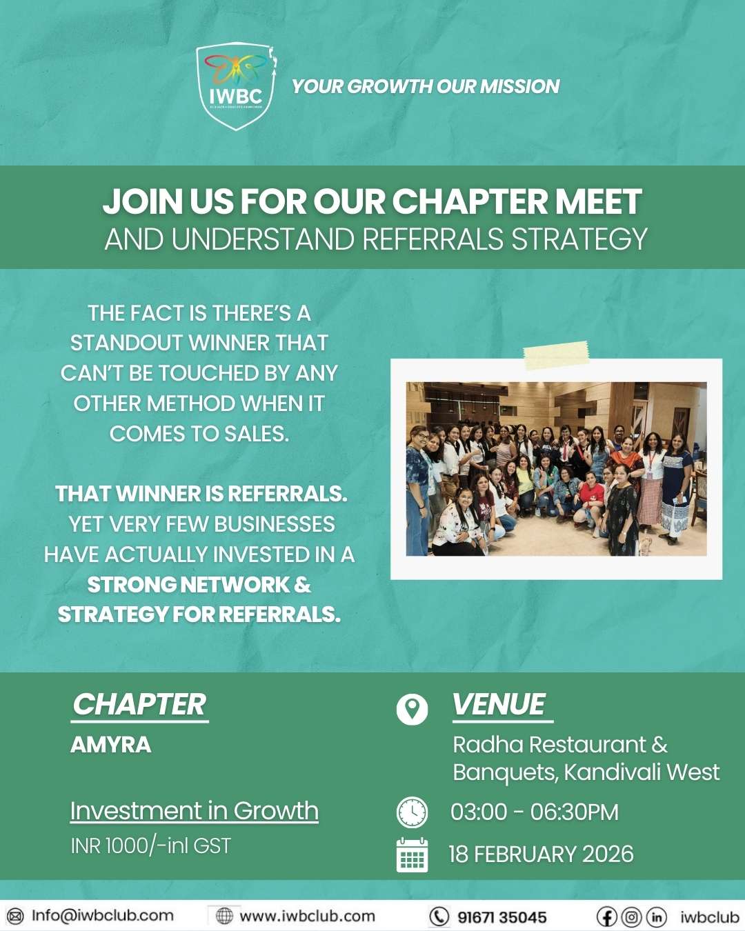 Chapter Amyra Social Meet